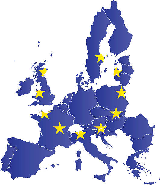 istock Design Flag-Map of European Union 535073061