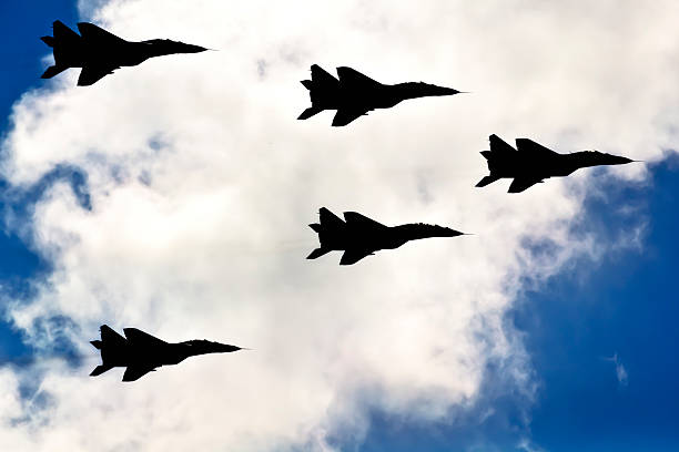 istock Military jets aircraft MiG-29 535074317