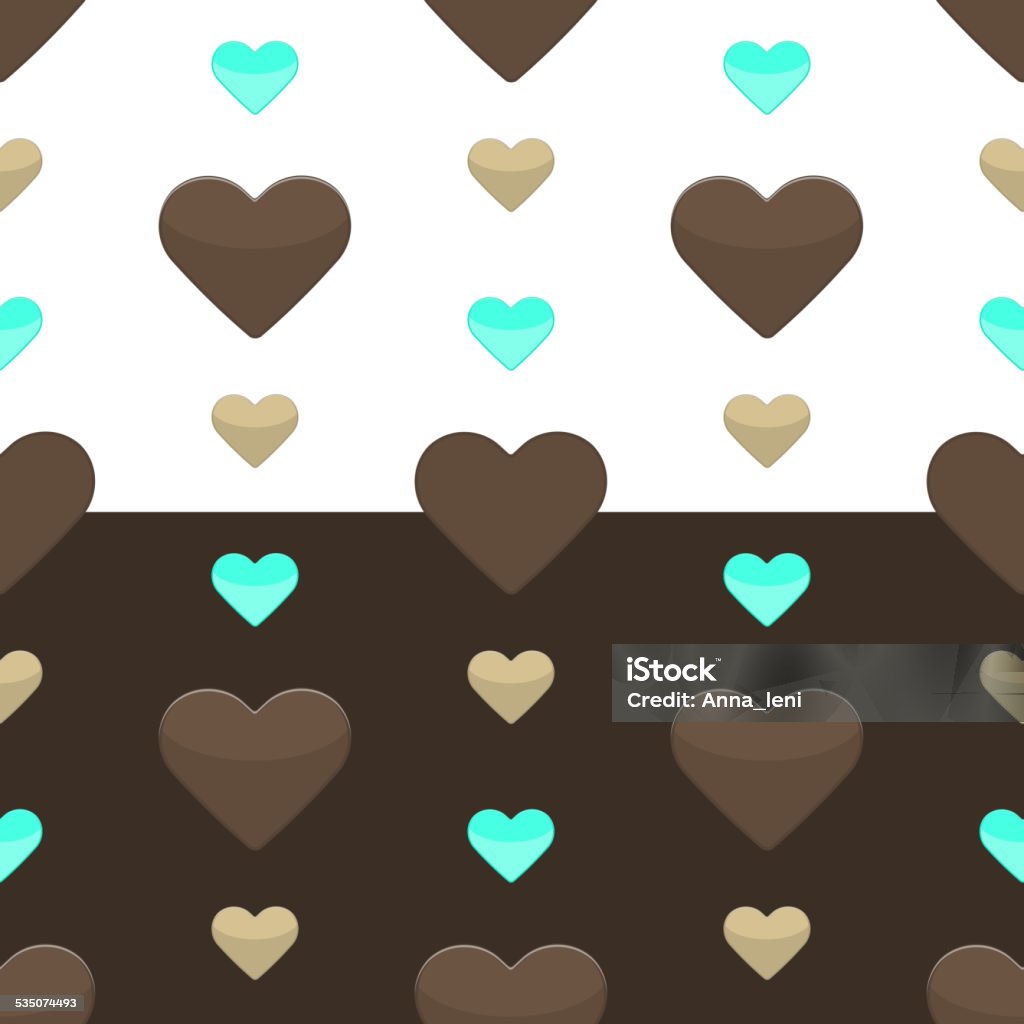 Two Hearts Pattern Seamless Hearts Pattern Two Colours Stock Illustration - Download Image ...