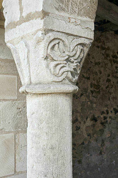 istock stone pillar in the medieval church 535074581