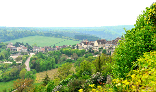 The village of Vezelay in north of Burgundy