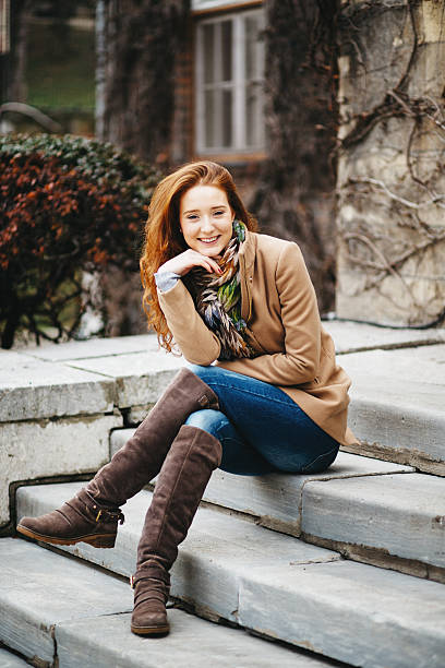 istock Young beautiful red-head girl 535075189