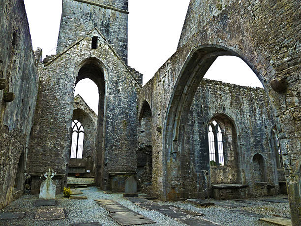 istock famous Quin Abbey in Ireland 535076589