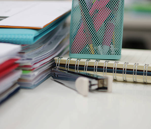 istock Office supplies on the desk 535076645