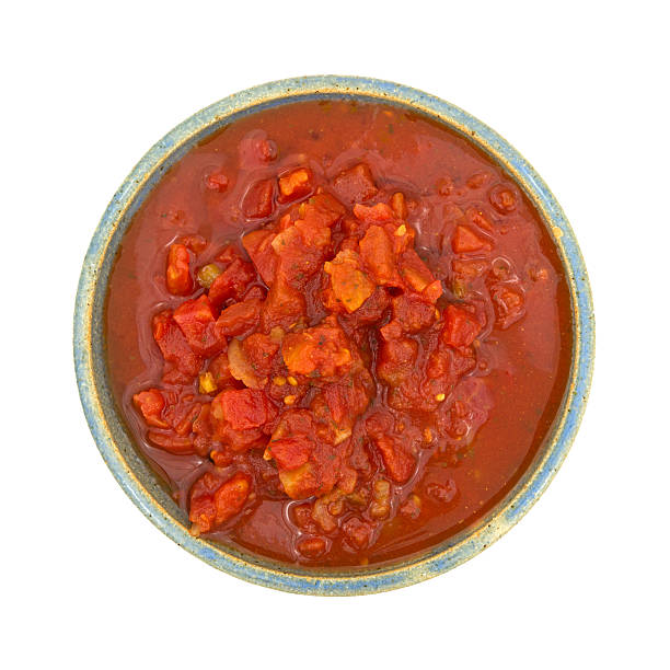 istock Diced tomatoes and jalapeno peppers in a bowl 535078109