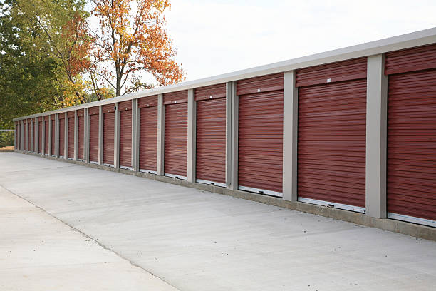 Self Storage units stock photo