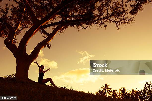 Happy Woman Stock Photo - Download Image Now - Gratitude, Praying, Joy