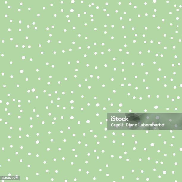 Ilustración de Blanco Sobre Verde Polka De Puntos y más Vectores Libres de Derechos de Con lunares - Con lunares, Verde - Color, Patrones visuales