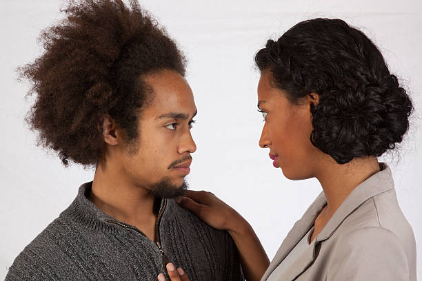 Romantic Black couple together