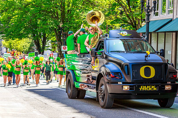 Portland Grand Floral Parade 2014 stock photo