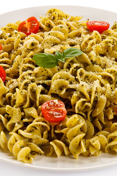 istock Pasta with pesto sauce and parmesan 535109643
