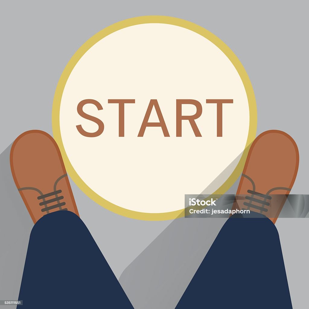 Start Point Vector Image Start Point Stock Illustration - Download Image Now - Shoe, 2015 ...