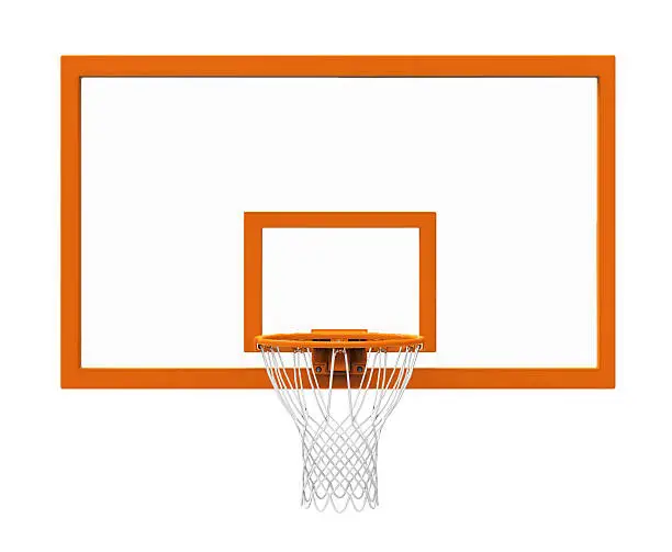 Photo of Basketball hoop isolated