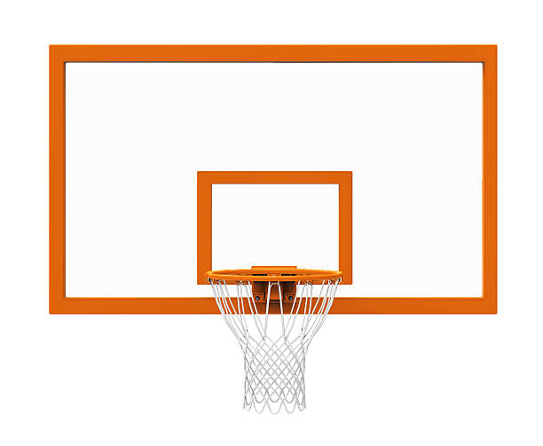 cesto de basquetebol isolado - quadro de altura imagens e fotografias de stock