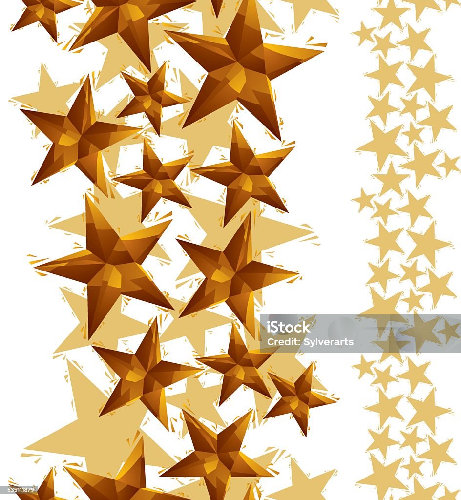 Stars Seamless Pattern Vertical Composition Geometric Stock ...