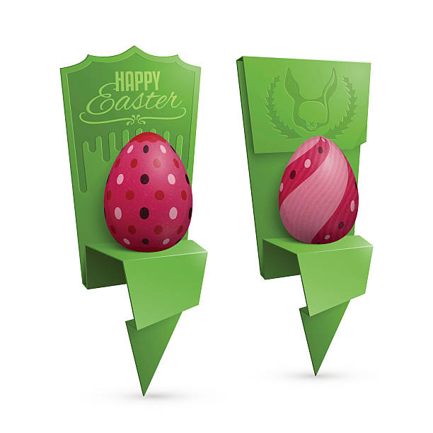 Easter card design vector art illustration