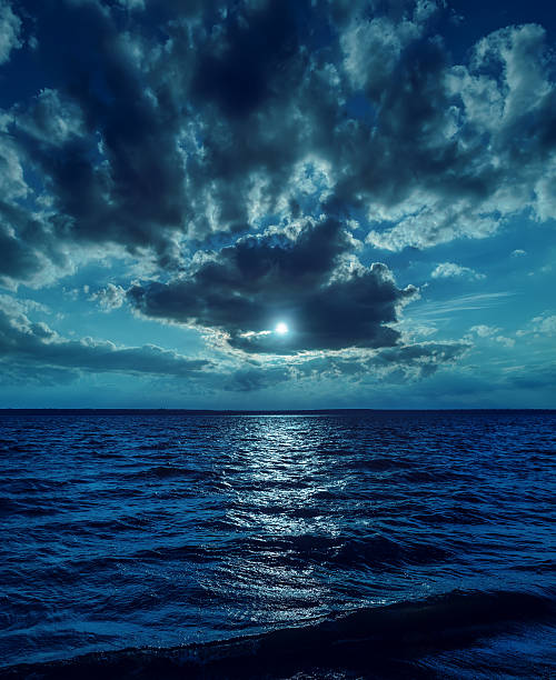 istock moon light over dark water in night 535111915