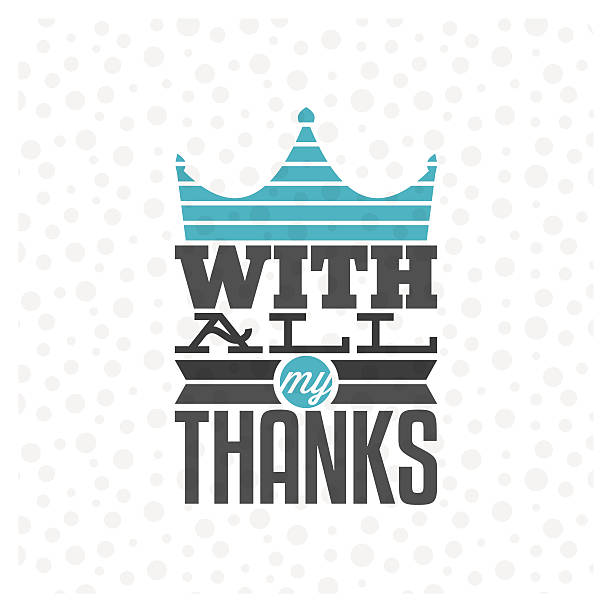 Vintage thank you card vector art illustration