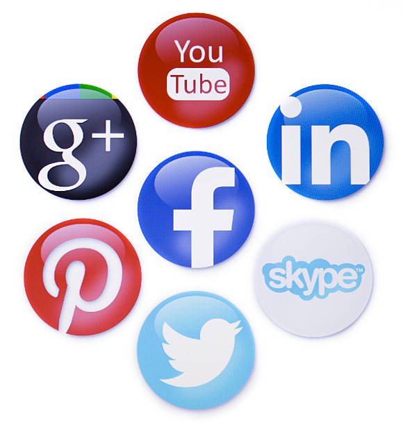 soziale netzwerke - pinterest social media social issues global communications stock-fotos und bilder