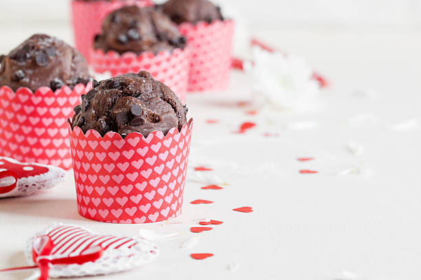 muffins de Chocolate - fotografia de stock