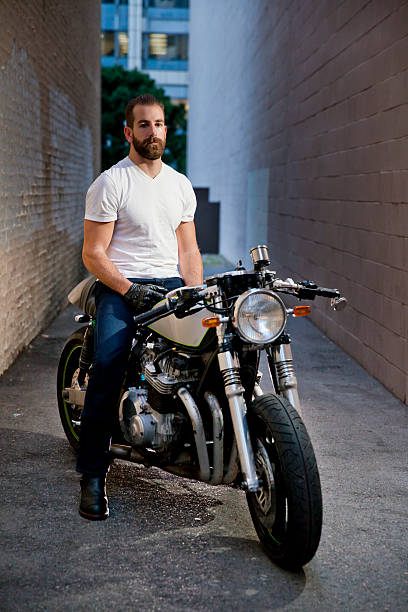 istock Motorcycle Rider in Alley 535117151