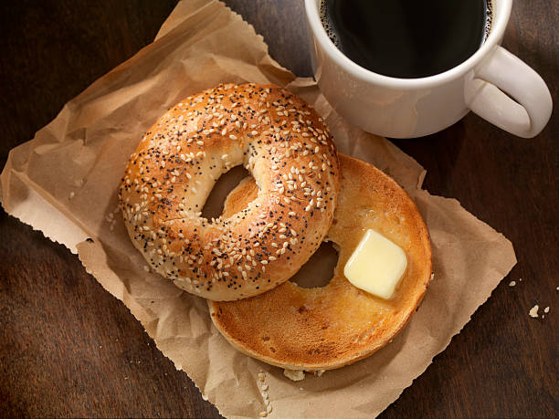 istock Toasted Bagel with Butter 535117365