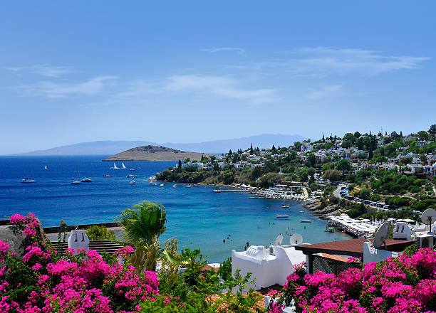 Bodrum Turkey Views from famous tourism city Bodrum Turkey aegean sea photos stock pictures, royalty-free photos & images