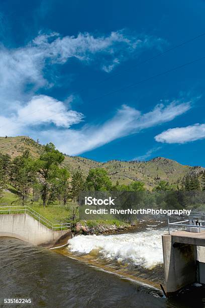 Poudre River Dam Stock Photo - Download Image Now - 2015, Beauty In Nature, Canyon