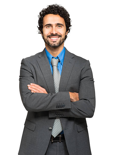 istock Handsome businessman isolated on white 535163585
