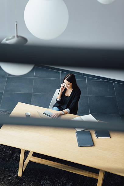 istock Female worker on the telephone 535163623
