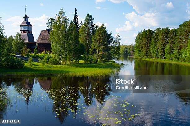 Old Wooden Church In Petajavesi Finland Stock Photo - Download Image Now - 2015, Church, Finland