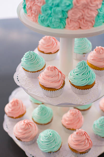 istock Fancy Pink and Green Cupcakes 535165101