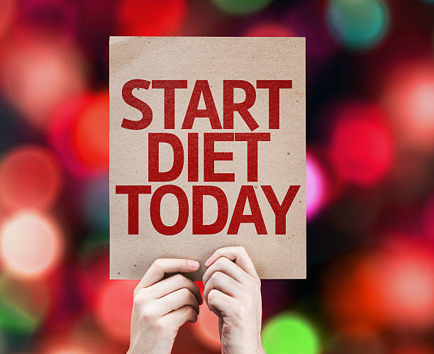Start Diet Today Apple Blackboard Stock Photo - Image of lifestyle, diet:  54634672