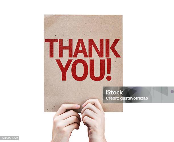 Thank You Card Isolated On White Background Stock Photo - Download Image Now - Healthcare And Medicine, Thank You - Phrase, Blood Donation