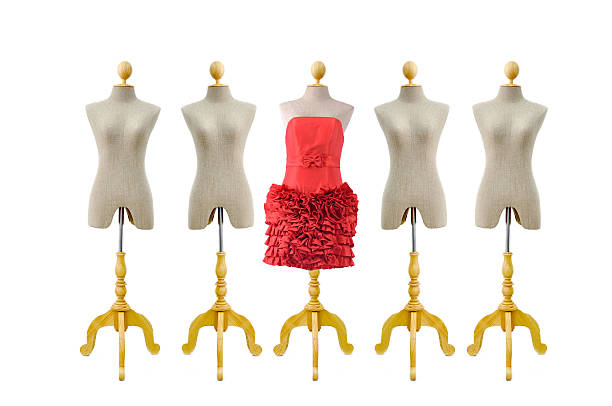 istock Mannequin with red dress 535167223