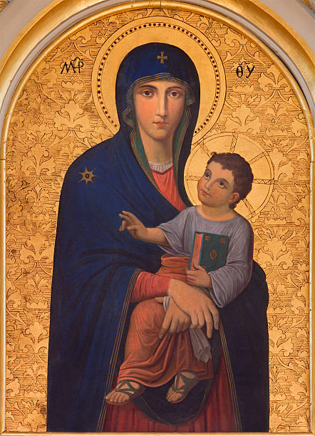 istock Vienna - The Madonna paint in church Muttergotteskirche 535168975