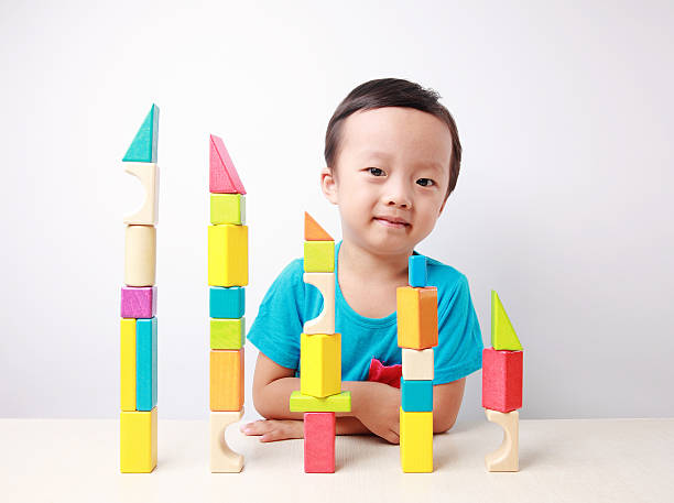 istock Cute asian Children playing with blocks 535170087