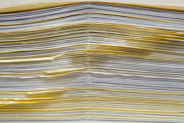 papelada - file business nobody bureaucracy - fotografias e filmes do acervo