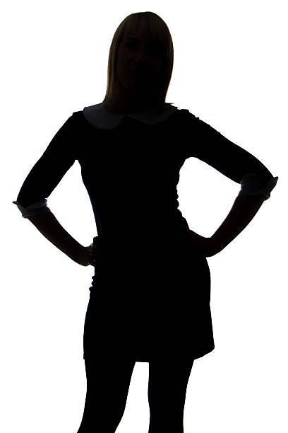 istock Silhouette of woman with hands on hip 535192457