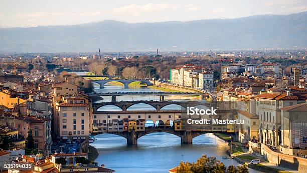 Panoramic View Of Florence Stock Photo - Download Image Now - 2015, Arch - Architectural Feature, Architecture