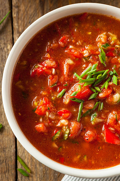 istock Spicy Homemade Gazpacho Soup 535194288