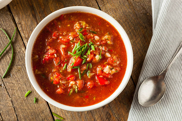 istock Spicy Homemade Gazpacho Soup 535194354