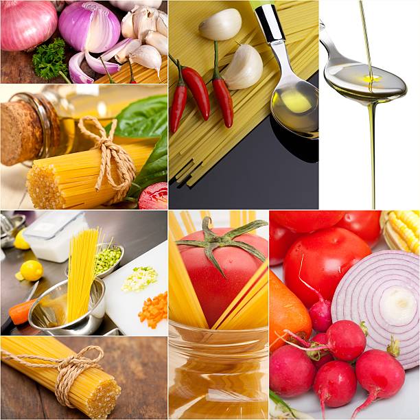 istock healthy Vegetarian vegan food collage 535197821