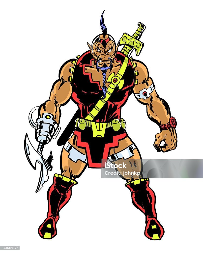 Comic Book Illustrated Super Villain Alien Stock Illustration - Download  Image Now - Cartoon, 2015, Aggression - iStock