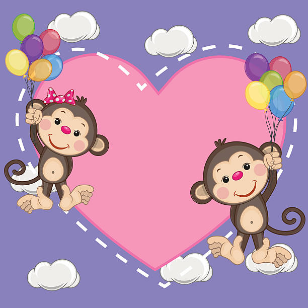 138 Two Monkeys Cartoon Illustrations & Clip Art - iStock