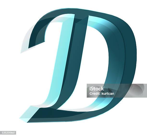 3d Letter Collection D Stock Photo - Download Image Now - 2015, Abstract, Alphabet