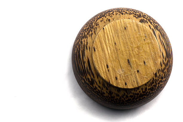 istock Wooden bowl. Isolated on white background 535219267
