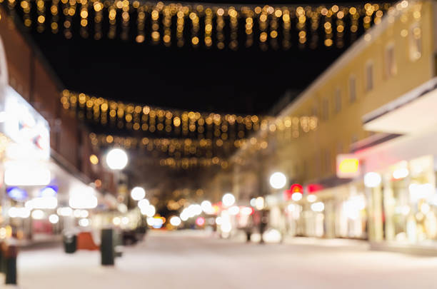 istock Defocused view of small swedish town 535219517