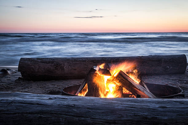 Summer Memories Of A Bonfire On The Beach.
