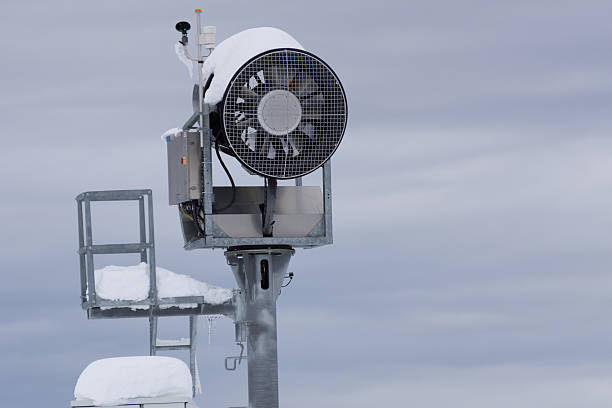 istock Snow cannon in the mountain ski resort 535225323